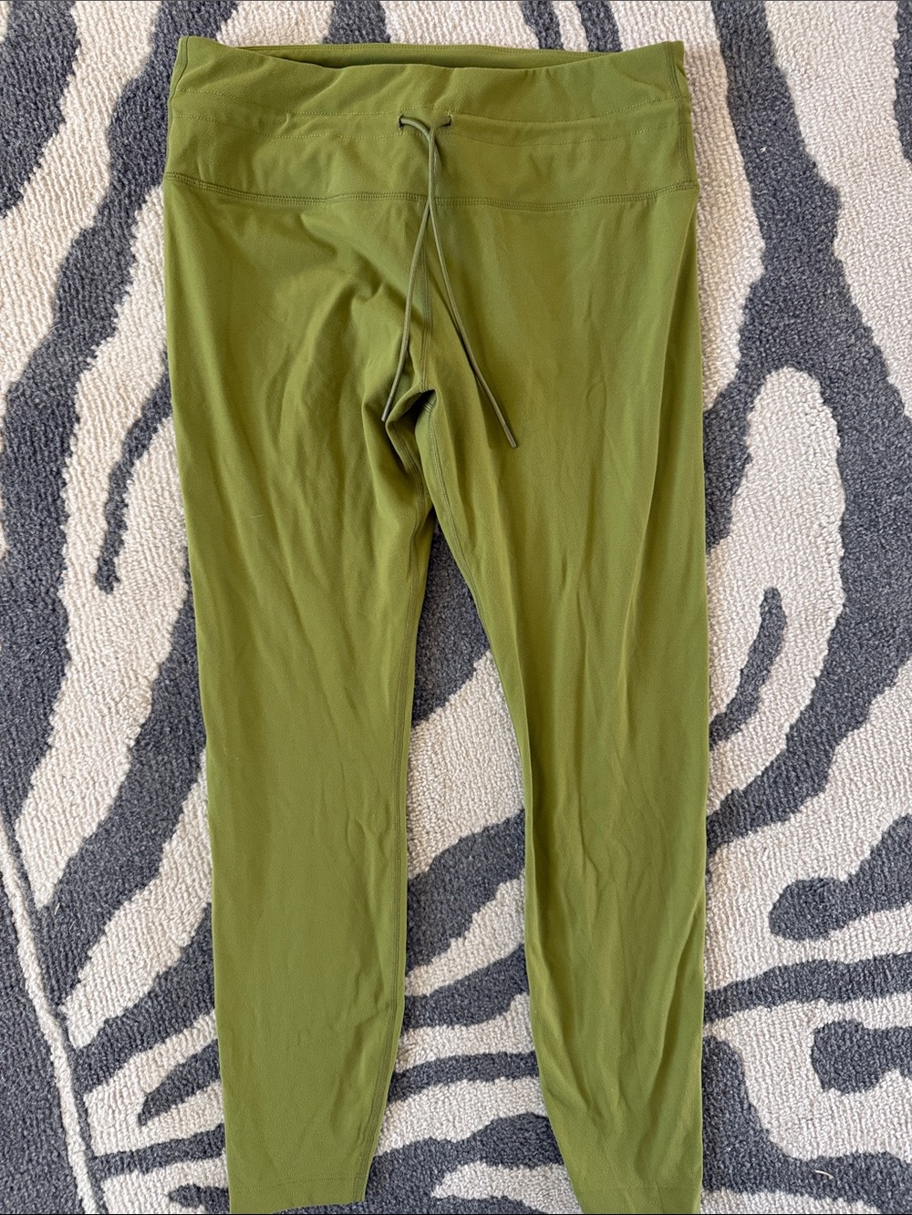 MPG Olive Green Drawstring Waist Leggings